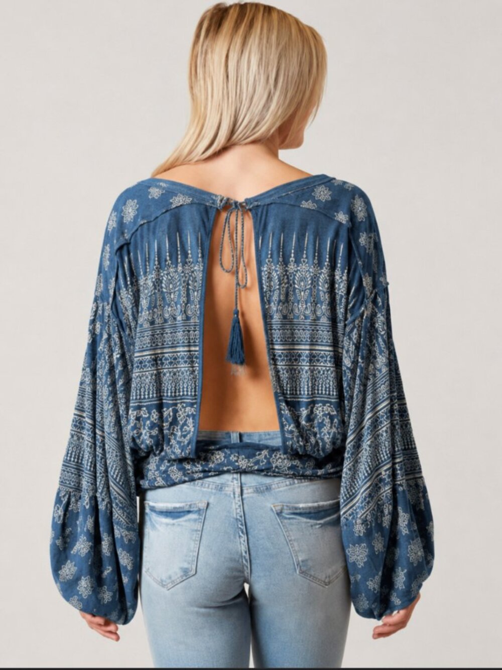 FREE PEOPLE LINEN BLEND WEEKEND TOP